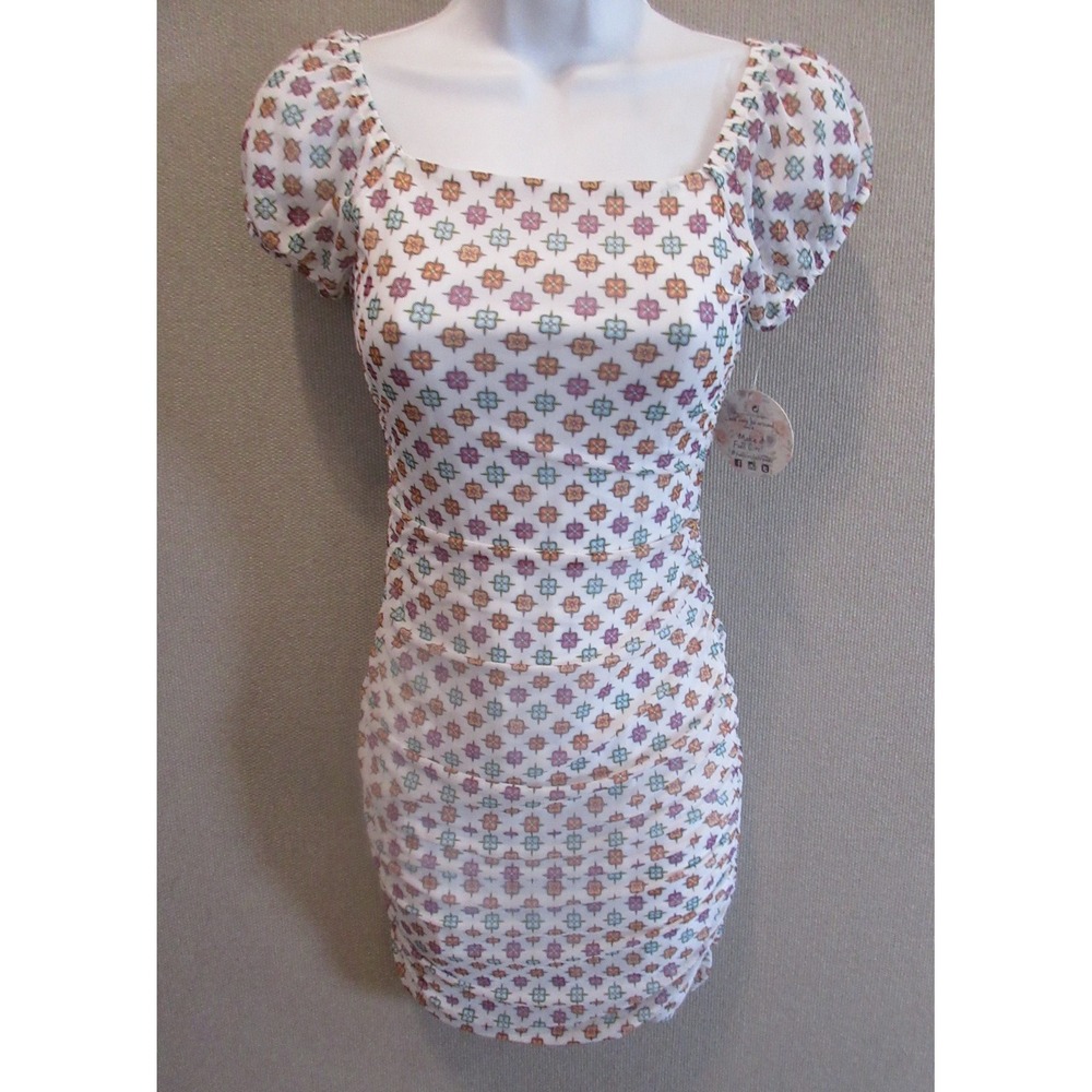 Jolie & Joy Bodycon Printed Dress Small NWT